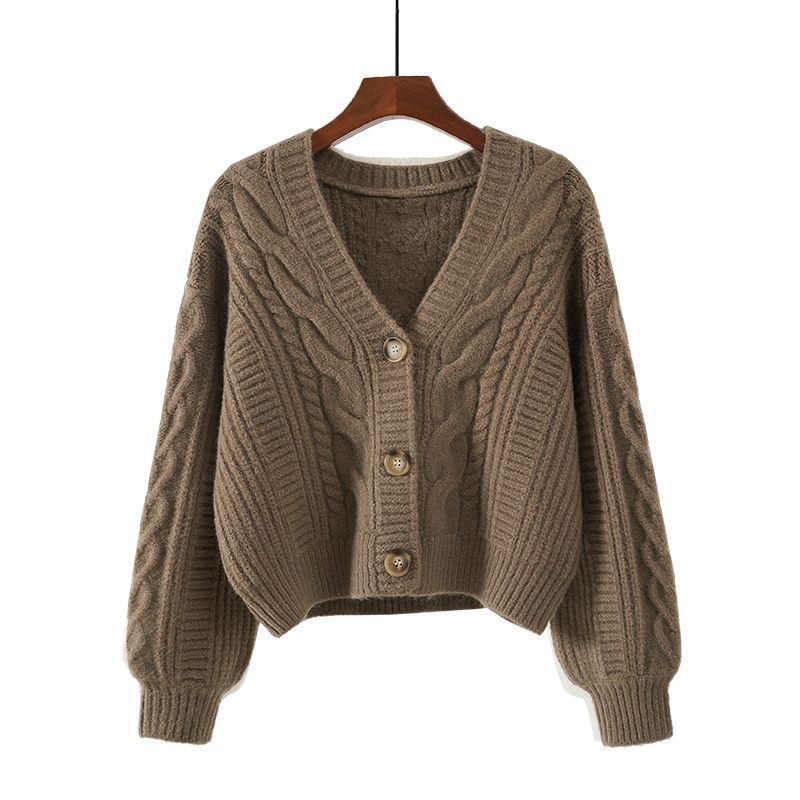 V Neck Knitted Cardigan