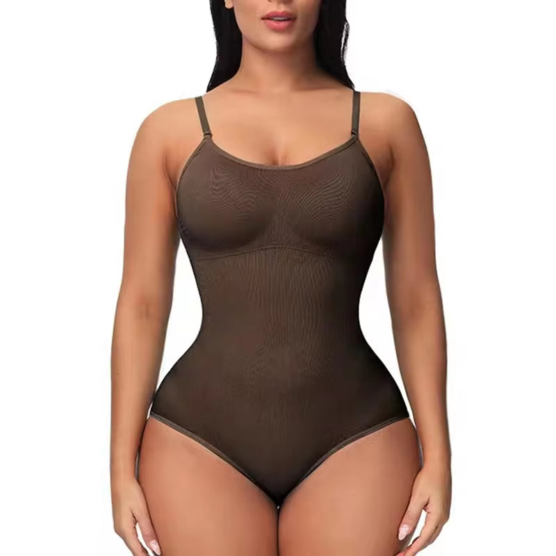 V Neck Spaghetti Strap Body Suit by LMC