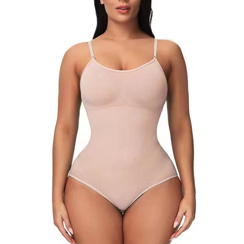 V Neck Spaghetti Strap Body Suit by LMC