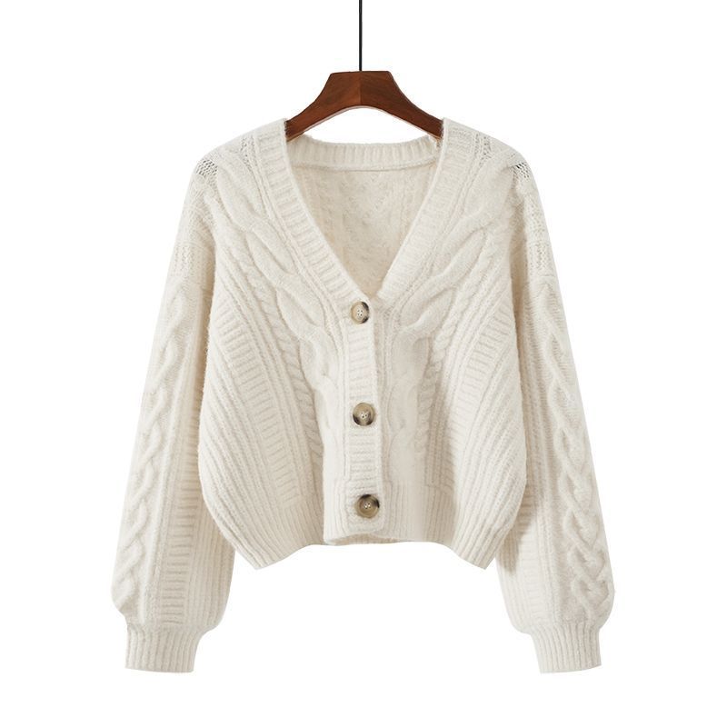 V Neck Knitted Cardigan